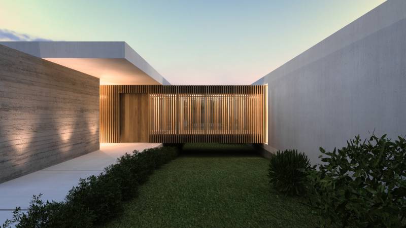 villa d'architecte béton et bois