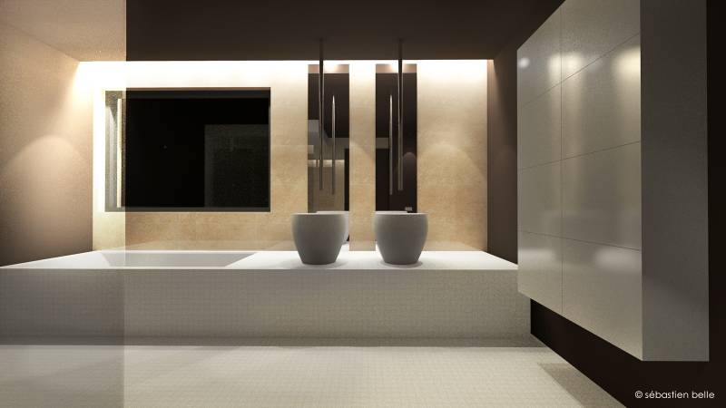 aménagement de salle de bain par architecte à Aix-les-Bains