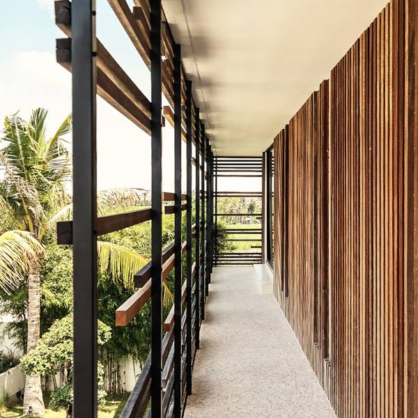 villa contemporaine mélange bois, acier et béton