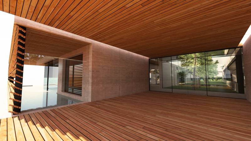 villa design bois par architectes aux États-Unis