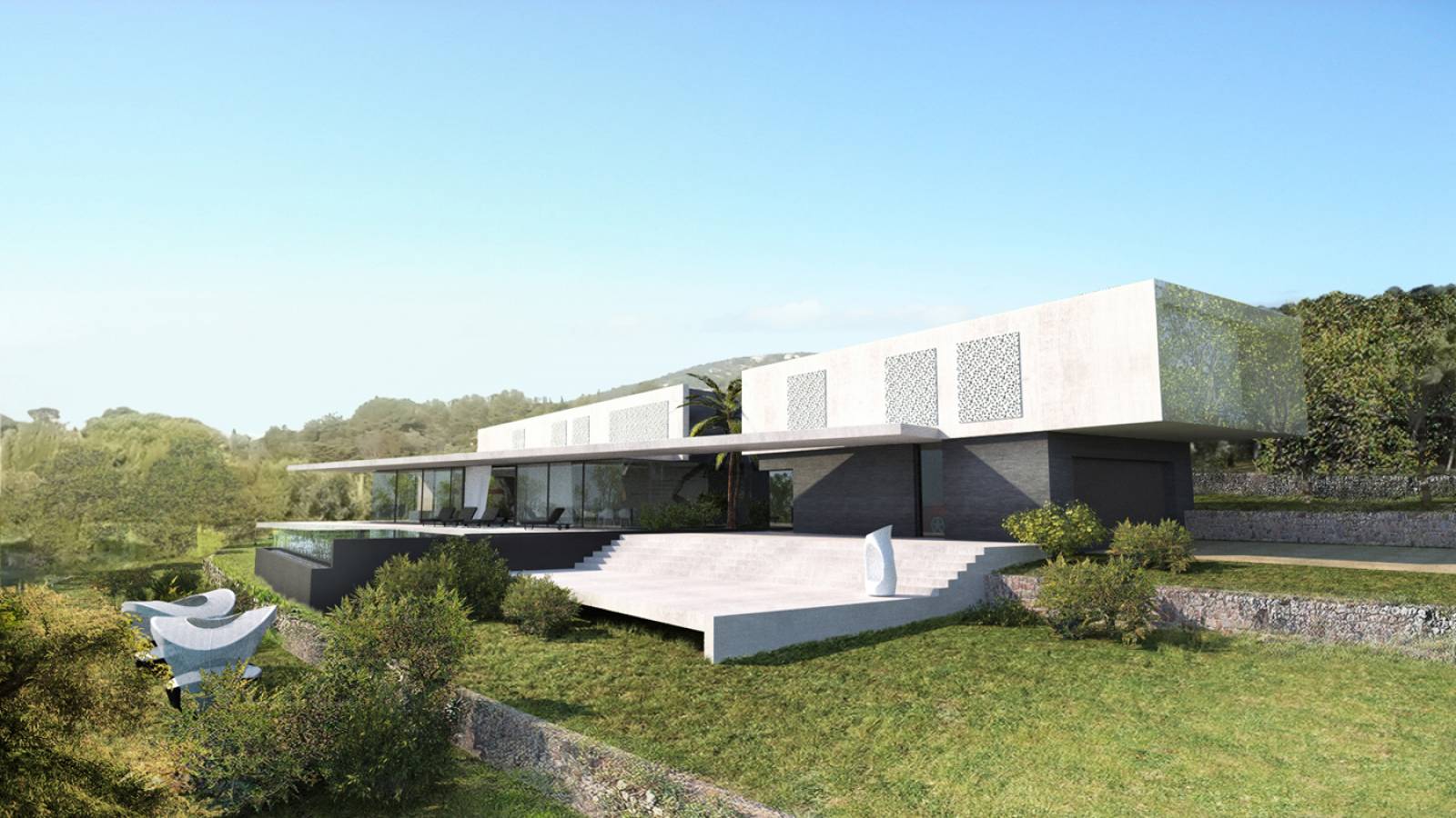 Conception de villa contemporaine sur-mesure à Nice sur la Côte d'Azur 06