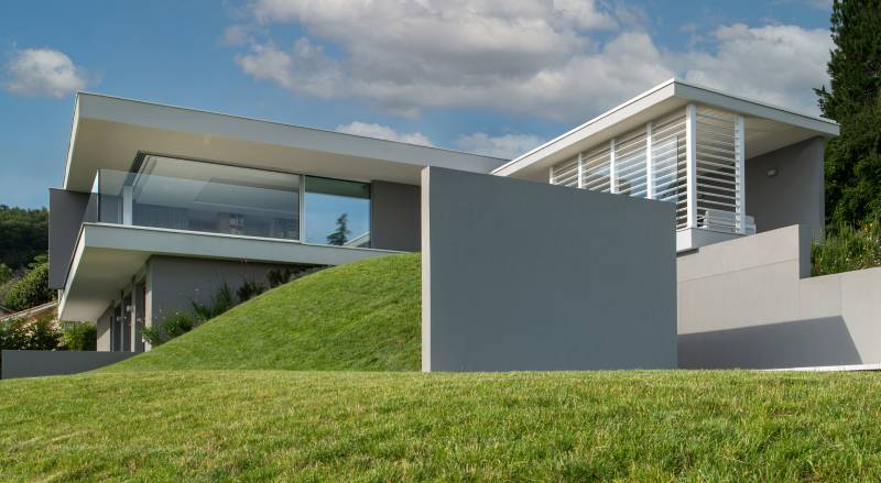 maison d'architecte contemporaine en béton près de Lyon
