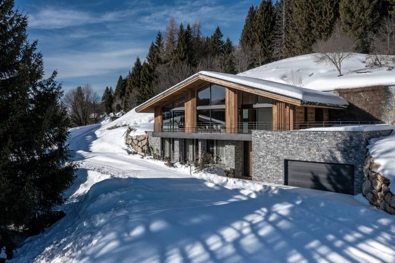 Chalet moderne près de Megève : un écrin ouvert sur les Alpes