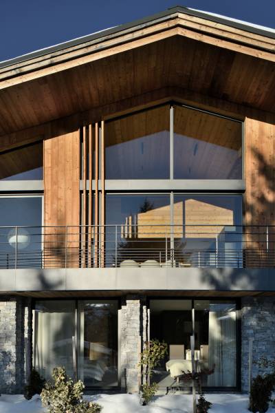 Chalet moderne près de Megève : un écrin ouvert sur les Alpes