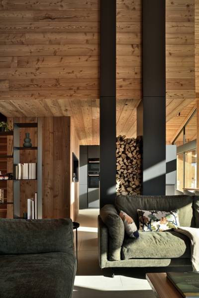Chalet contemporain près de Megève : l’architecture intérieure au cœur du projet