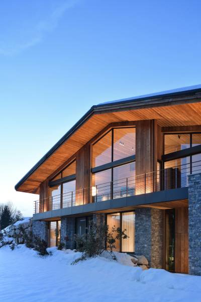 Chalet moderne près de Megève : un écrin ouvert sur les Alpes