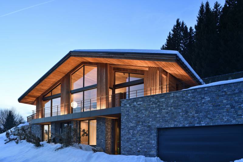 Chalet contemporain près de Megève : l’architecture intérieure au cœur du projet