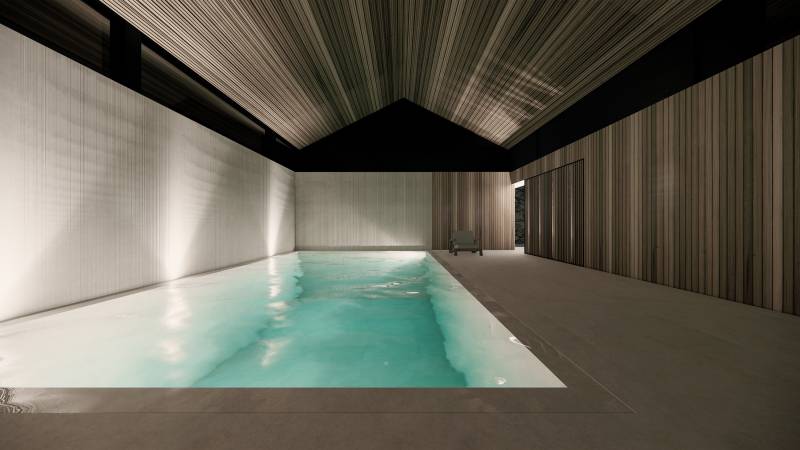 piscine miroir d'intérieur