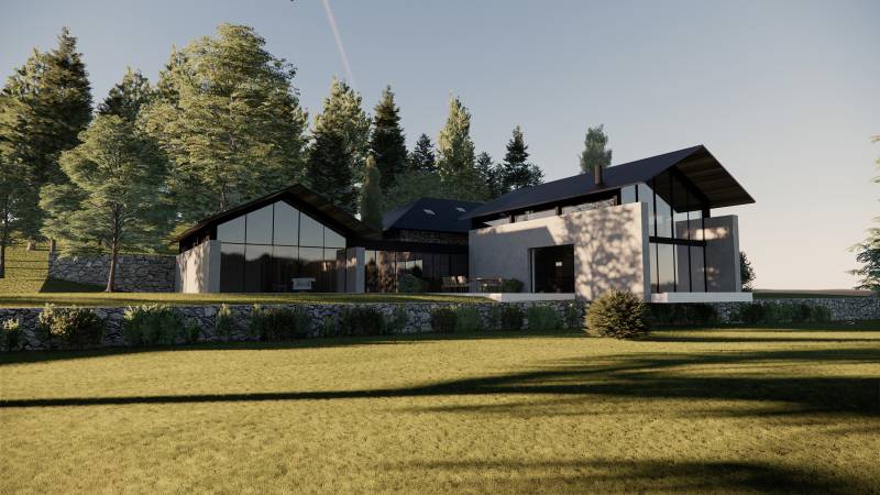 Villa d'architecte au milieu de la nature