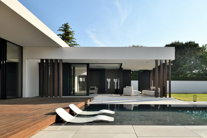 Spa ouvert sur extérieur