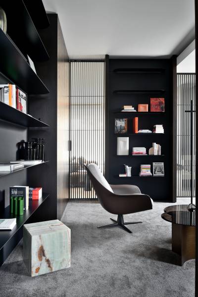 Architecture moderne en bord de lac près de Lyon