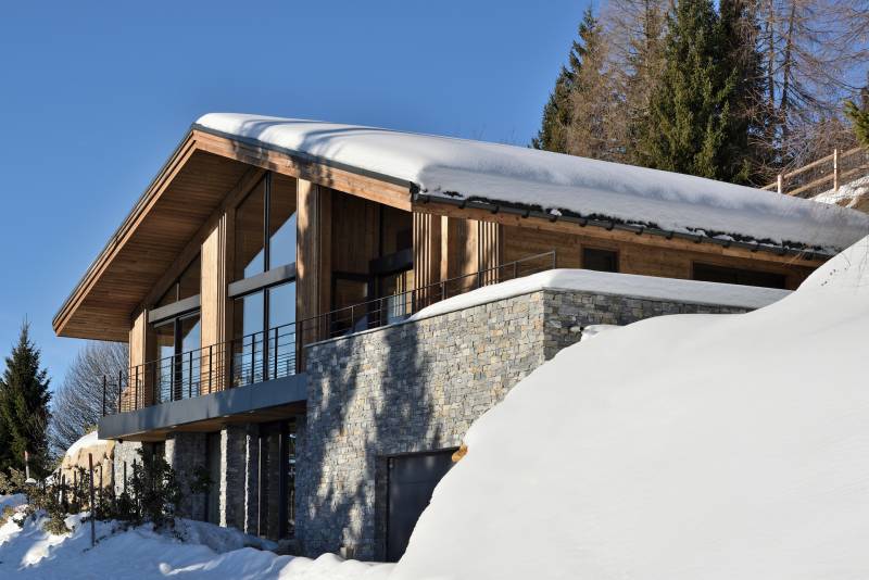 Chalet moderne près de Megève : un écrin ouvert sur les Alpes
