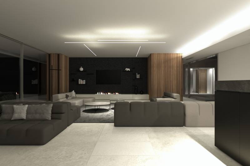 Intérieur moderne de villa près de Nice
