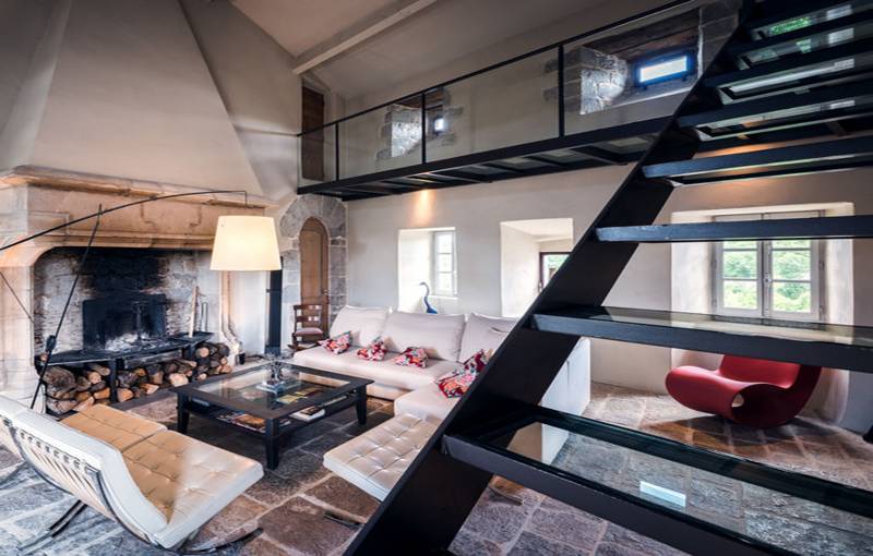 rénovation d'un château en chambres d'hôtes