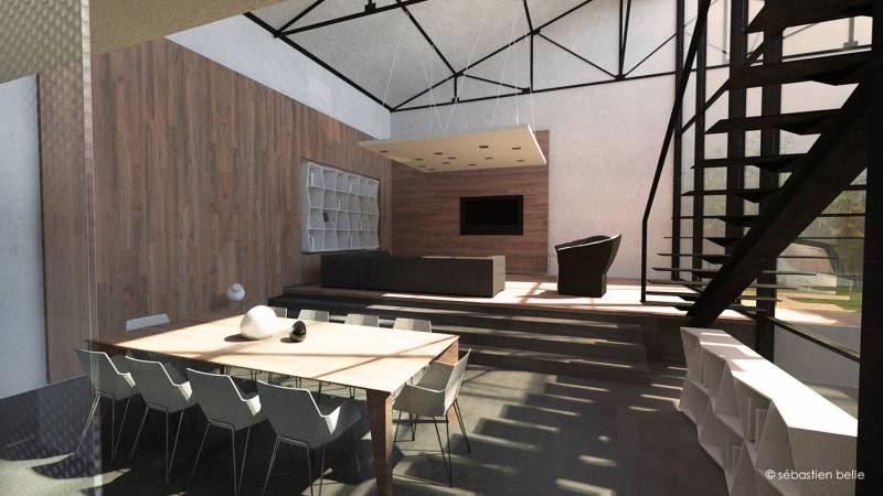 intérieur atypique de loft à Lyon par architecte d'intérieur