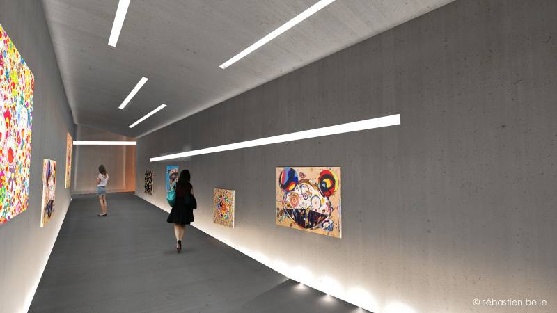 architecture intérieure d'un magasin d'art à Paris 1