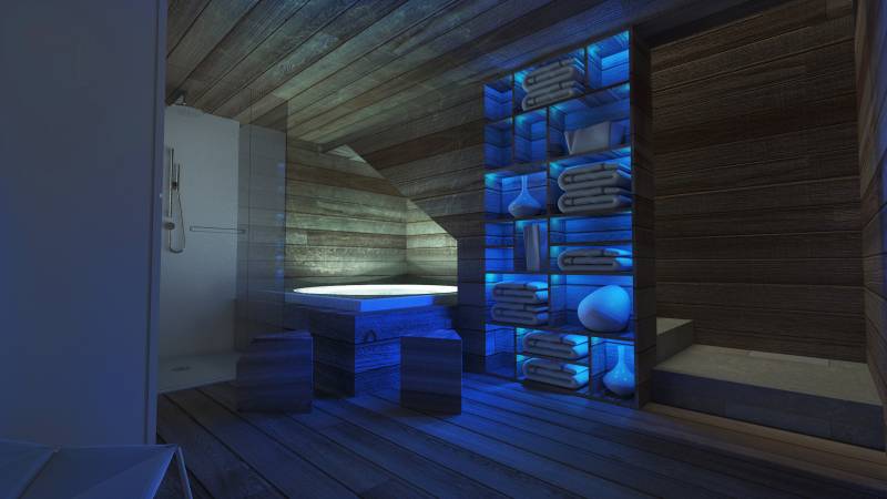 décoration design et architecture contemporaine pour ce chalet dans la station de Courchevel