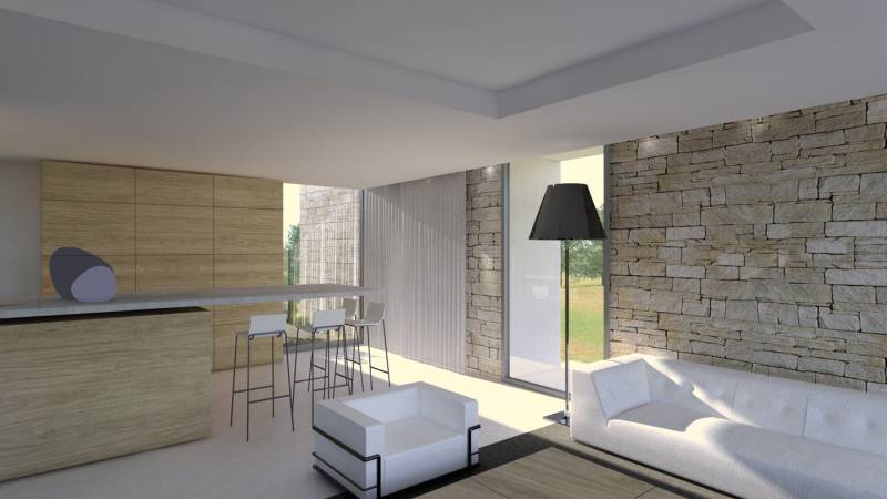 architecture intérieure design dans maison contemporaine près de Versonnex