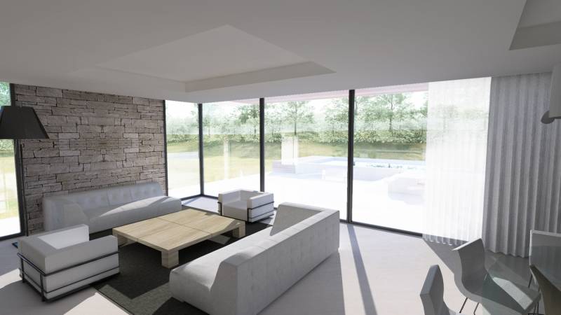 intérieur maison contemporaine près de Grilly