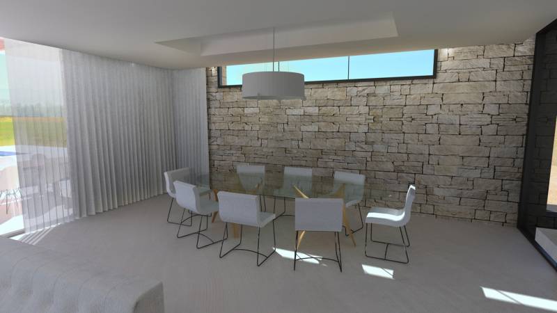 intérieur contemporain de maison près de Saint-Genis-Pouilli