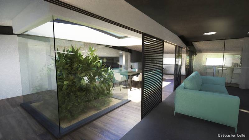 agencement loft original par architecte dans le 38