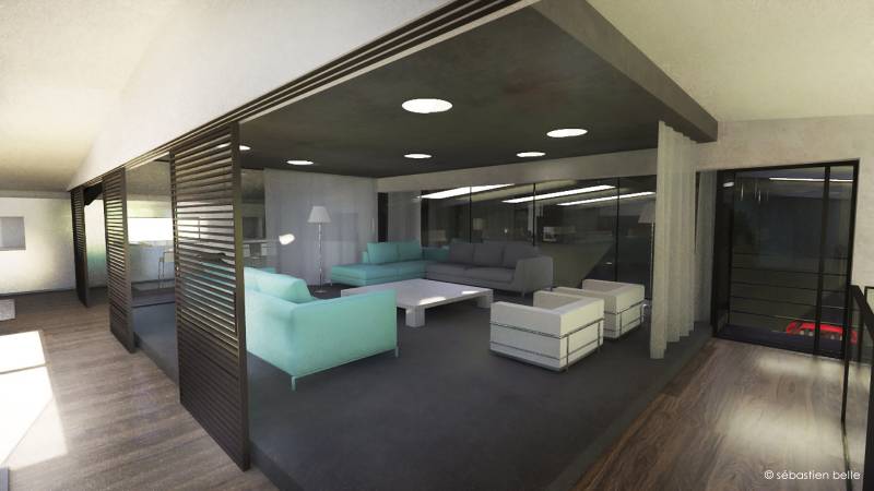 agencement de loft moderne à Lyon 03