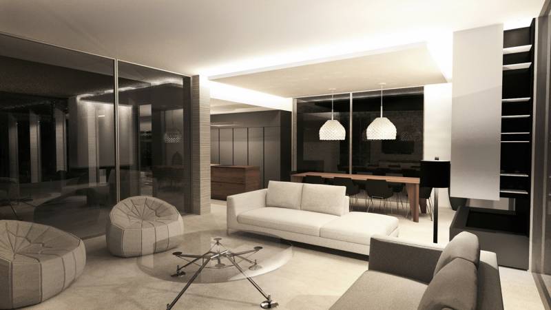 intérieur design maison contemporaine près de Lyon