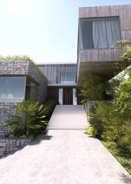 Architecture moderne de villa près de Marseille