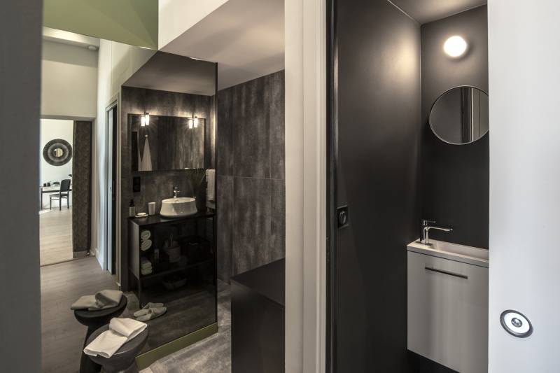 Architecture intérieure moderne d'un appartement à Lyon