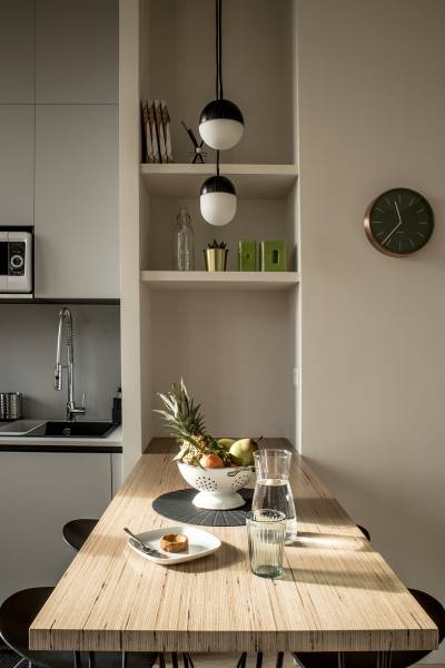 Table cuisine bois intégrée