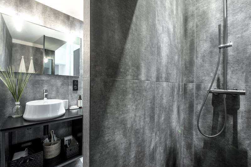 Salle de bain design et chic à Lyon
