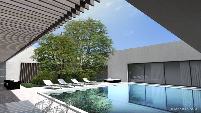 maison d'architecte HQE originale dans l'Ain, près de Genève