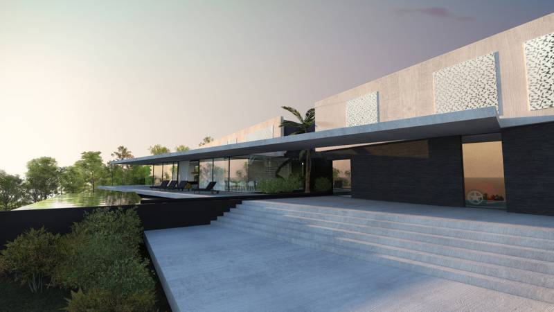 villa design luxe à Saint Tropez par architectes